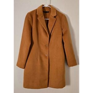 Boston Proper Trench Coat Jacket Womens Extra Small Tan Brown